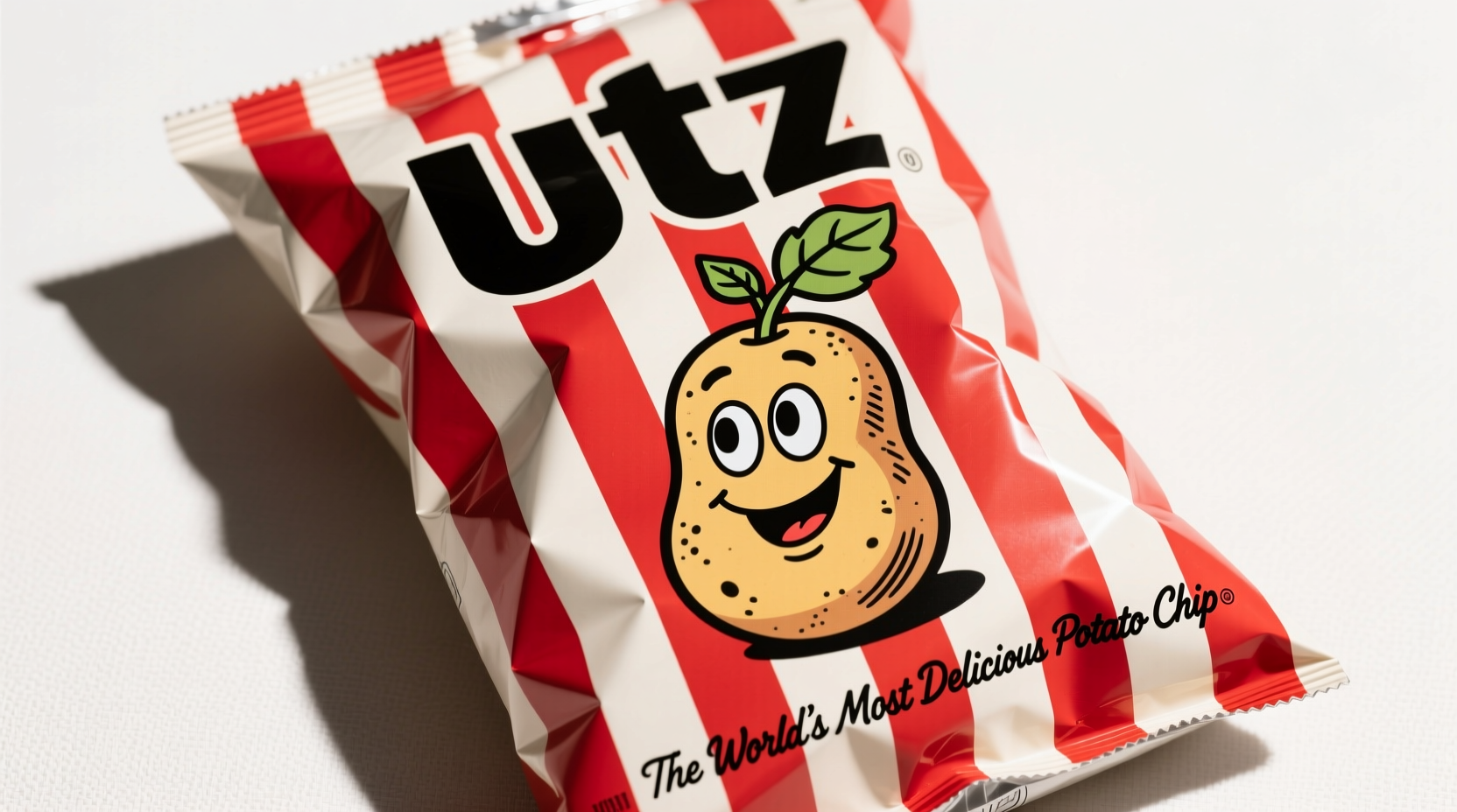 UTZ potato chips bag showing classic packaging