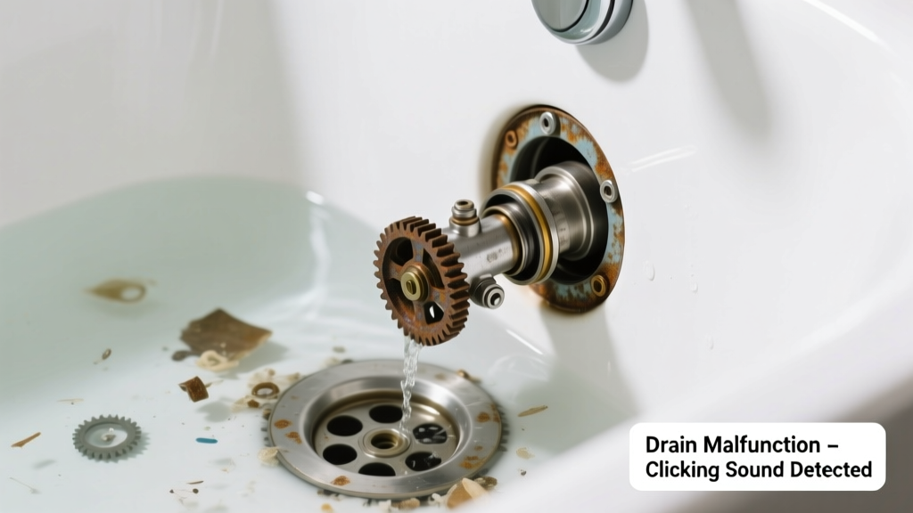 Bathtub Not Draining & Making Clicking Sound: Quick Diagnosis