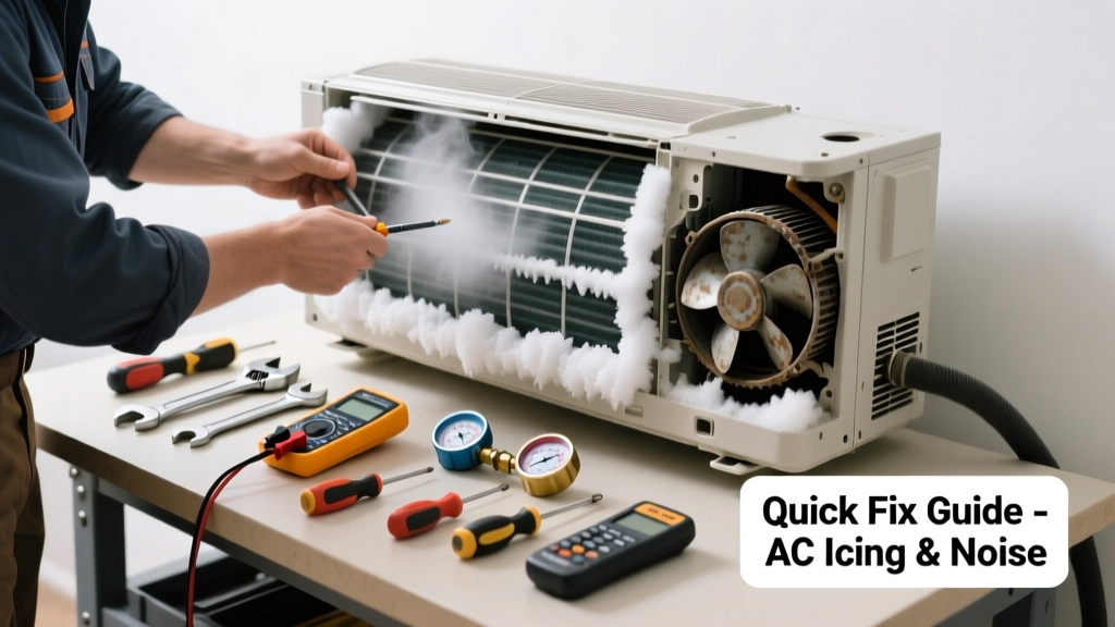 AC Icing Up and Making Unusual Noise: Quick Fix Guide
