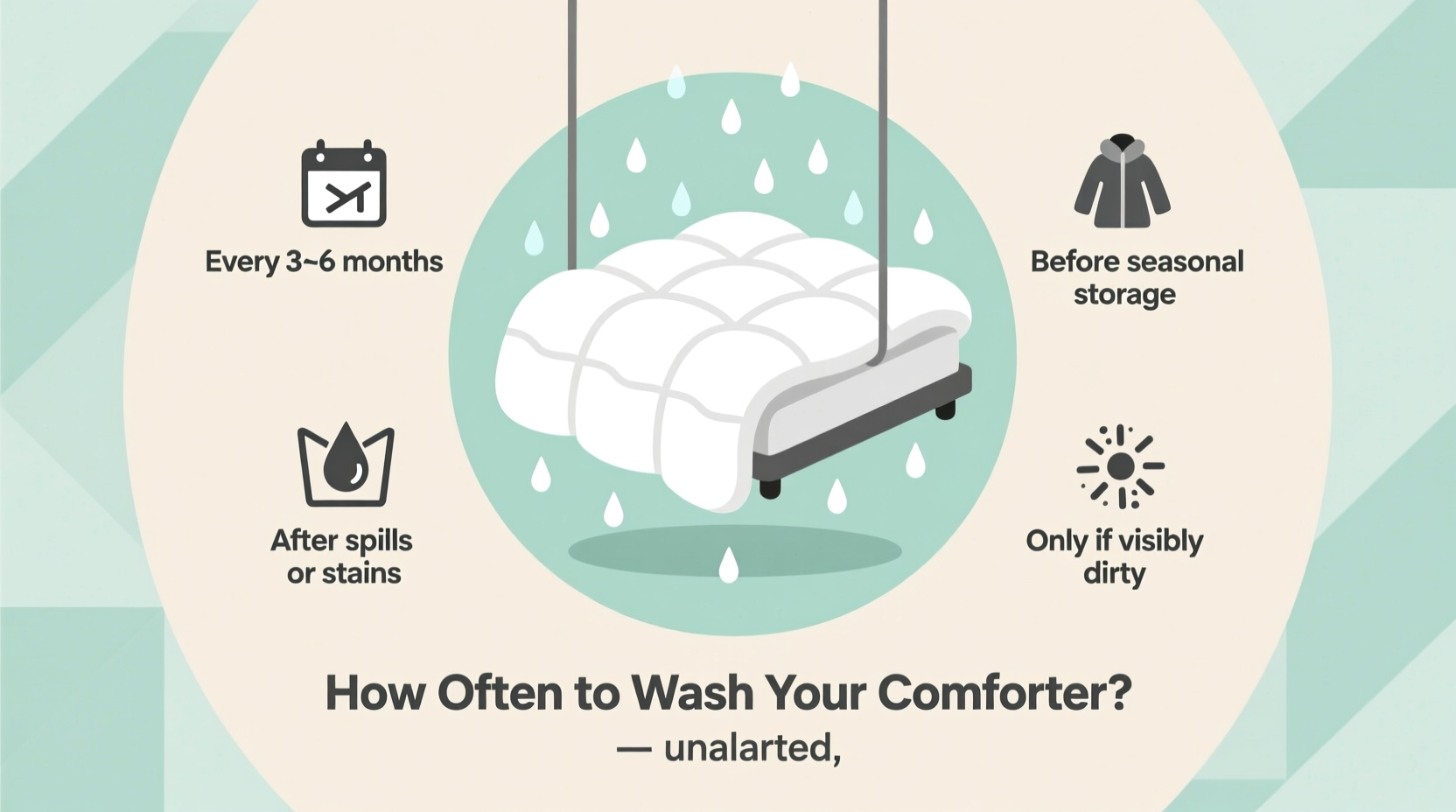 how often to wash comforter