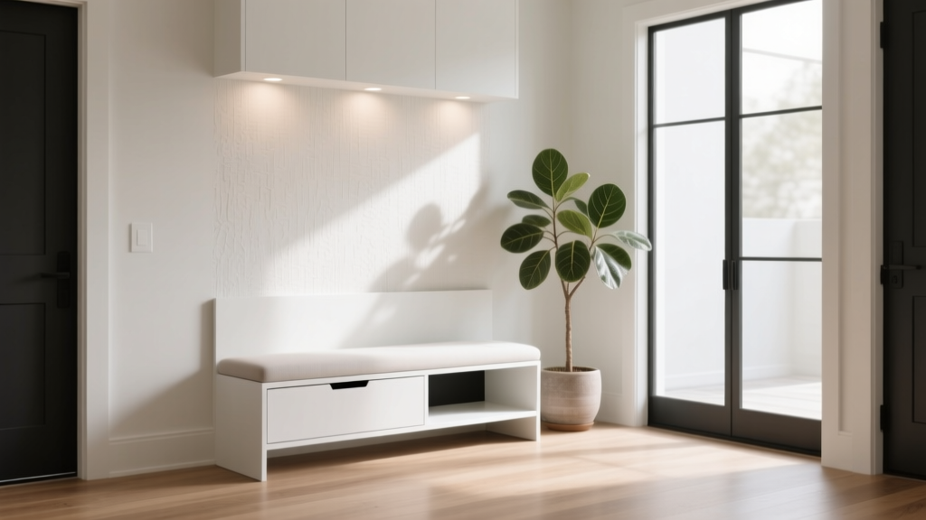 Where to Find a White Entryway Bench (Style + Storage)