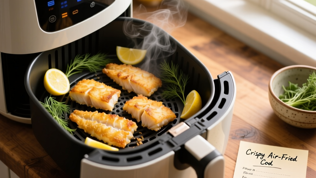 How to Air Fry Frozen Cod Fillets (Crispy & Flaky!)