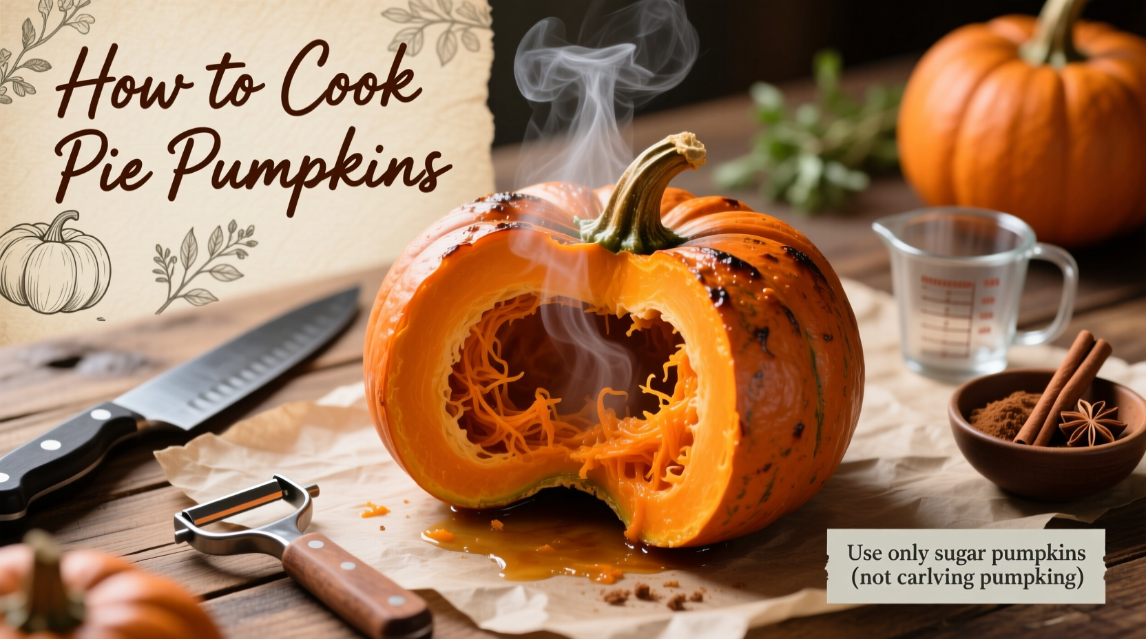 how to cook pie pumpkins