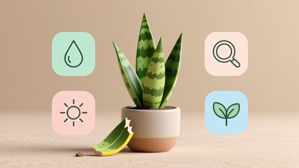 Snake Plant Propagation from Yellow Leaves