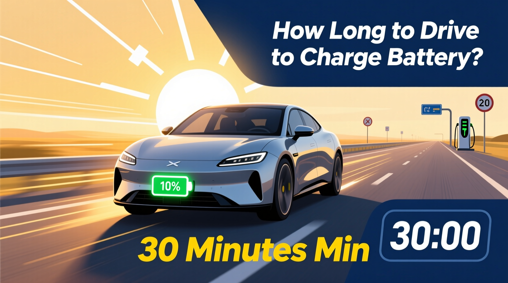 how long to drive car to charge battery
