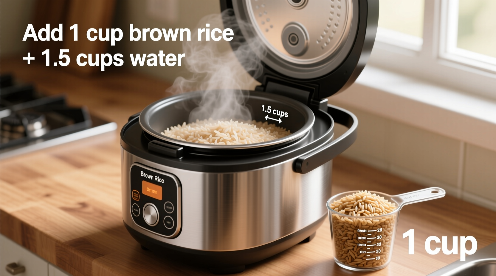 how to cook brown rice on a rice cooker