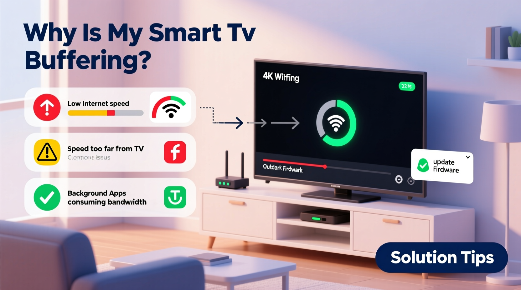 why does my smart tv keep buffering troubleshooting common issues