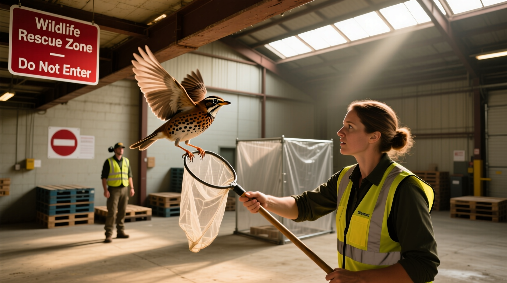 How to Get a Bird Out of a Warehouse Safely and Effectively