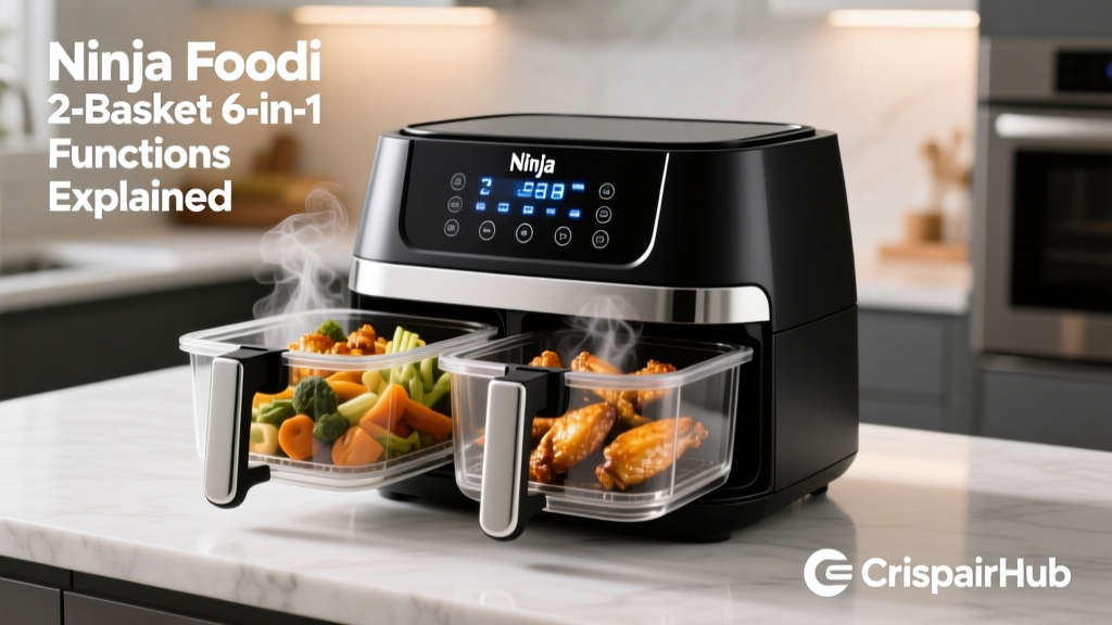 Ninja Foodi 2-Basket Air Fryer: 6 Functions Explained