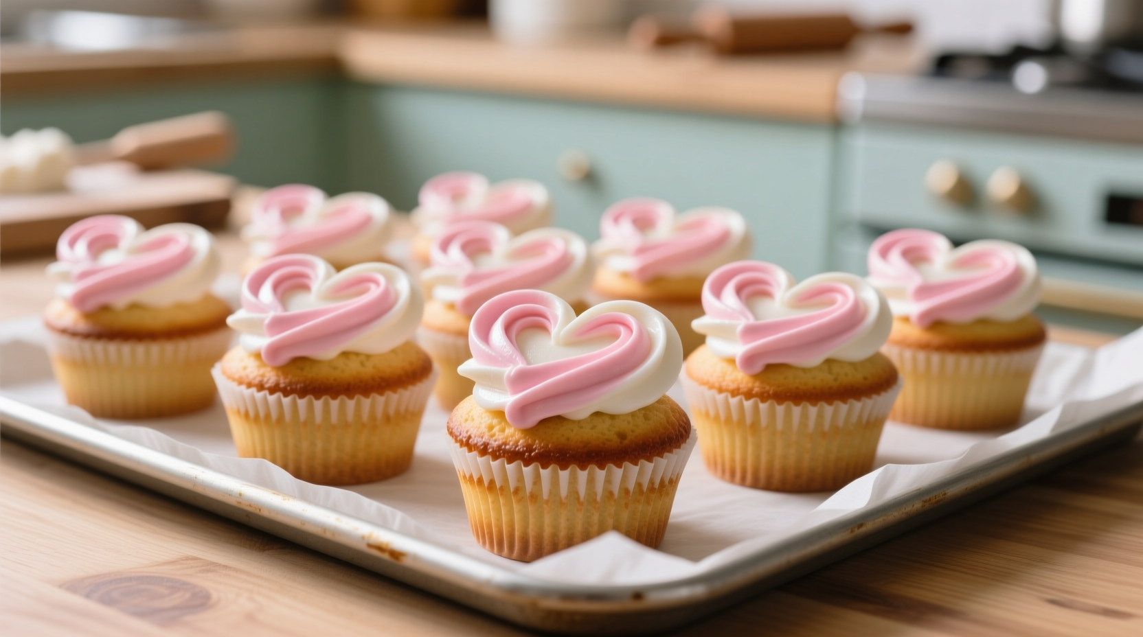 make heart shaped cupcakes no special pan required