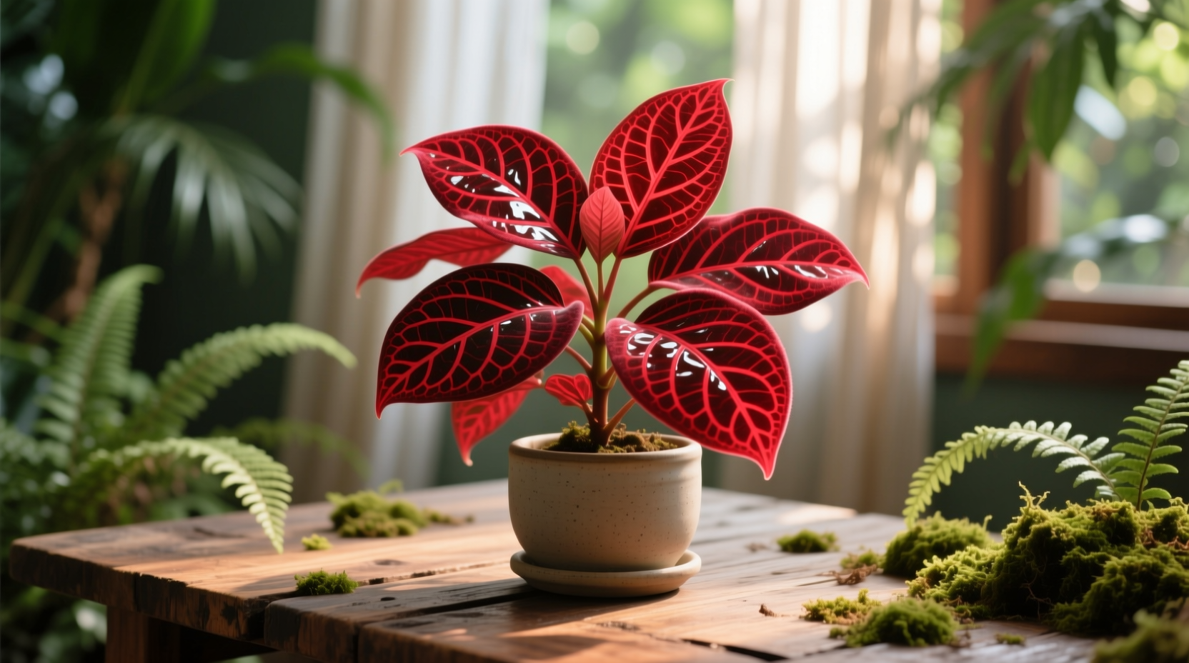 red anne fittonia