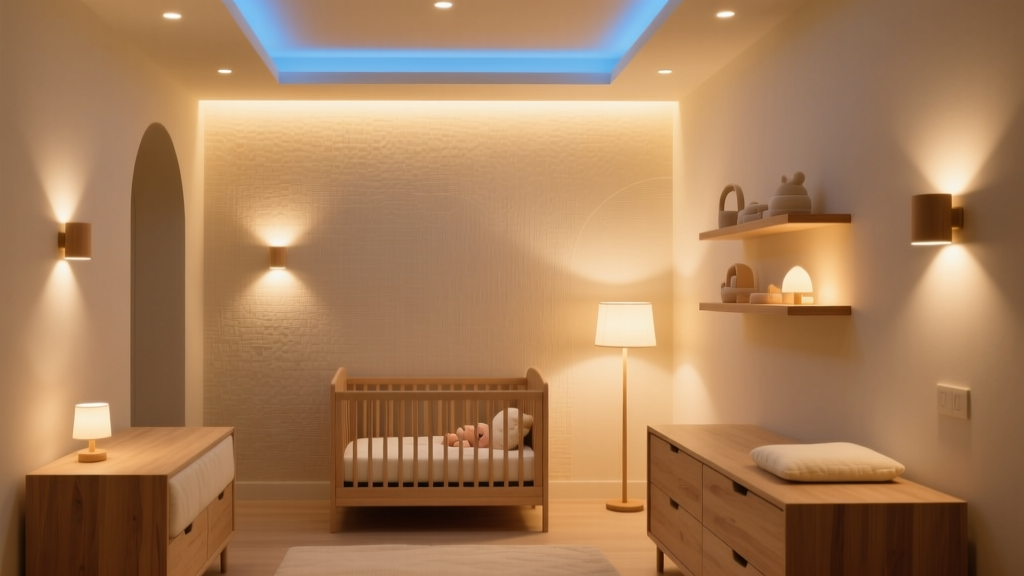 Nursery Nightlight: Safe 2700K 3-Layer Ambient Light