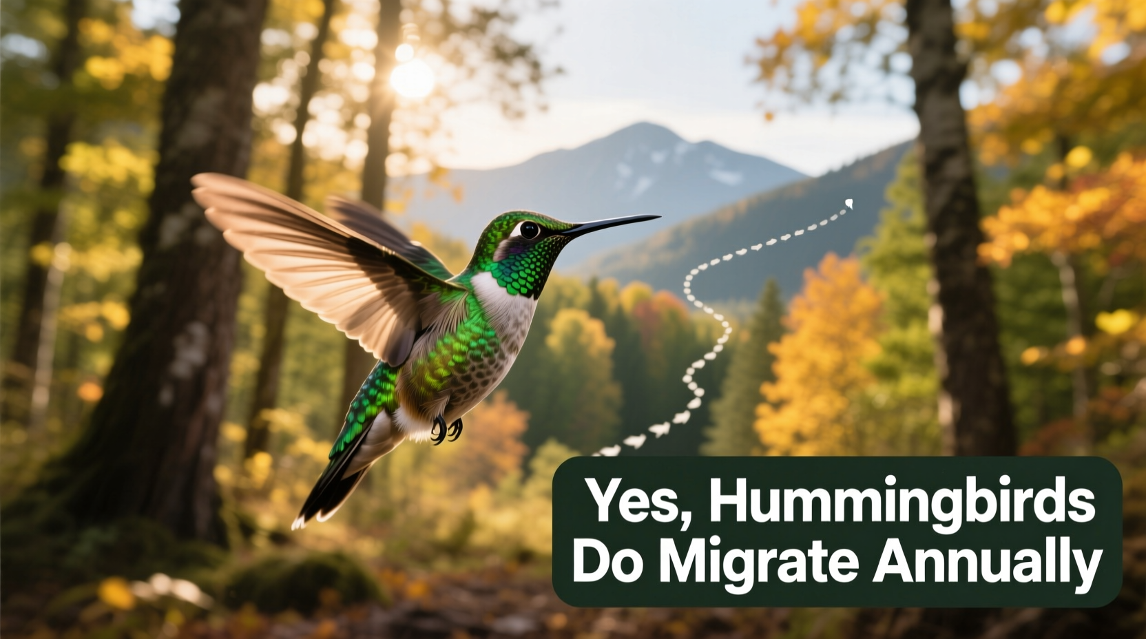 Yes, Hummingbirds Do Migrate Annually
