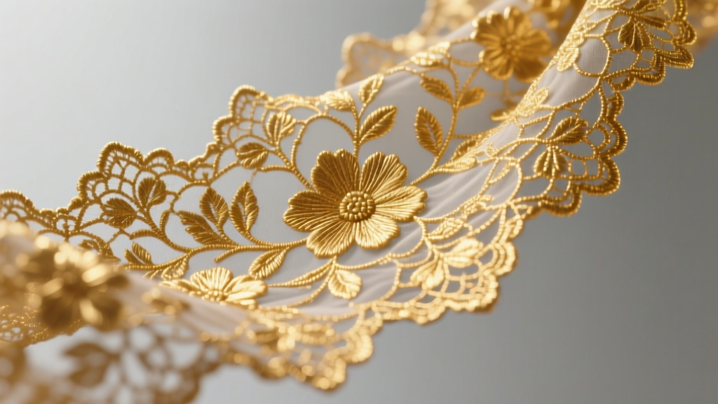 Gold Embroidered Lace: Luxury, Craft & Sourcing Insights