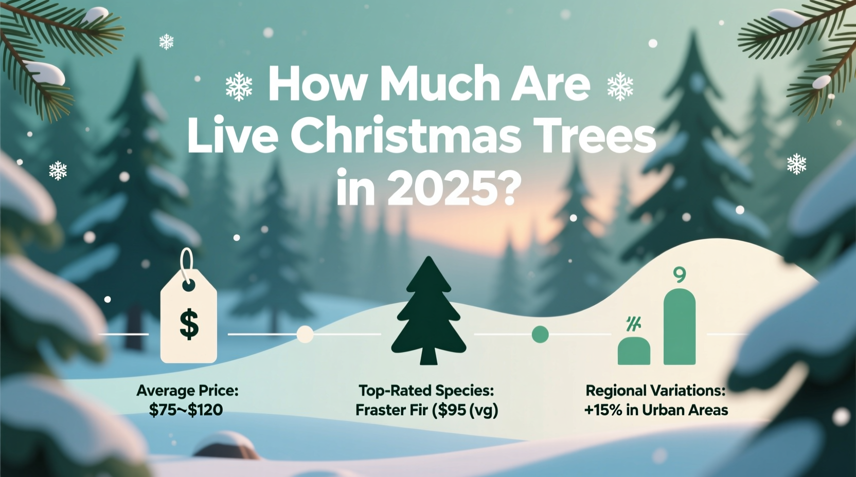 how much are live christmas trees