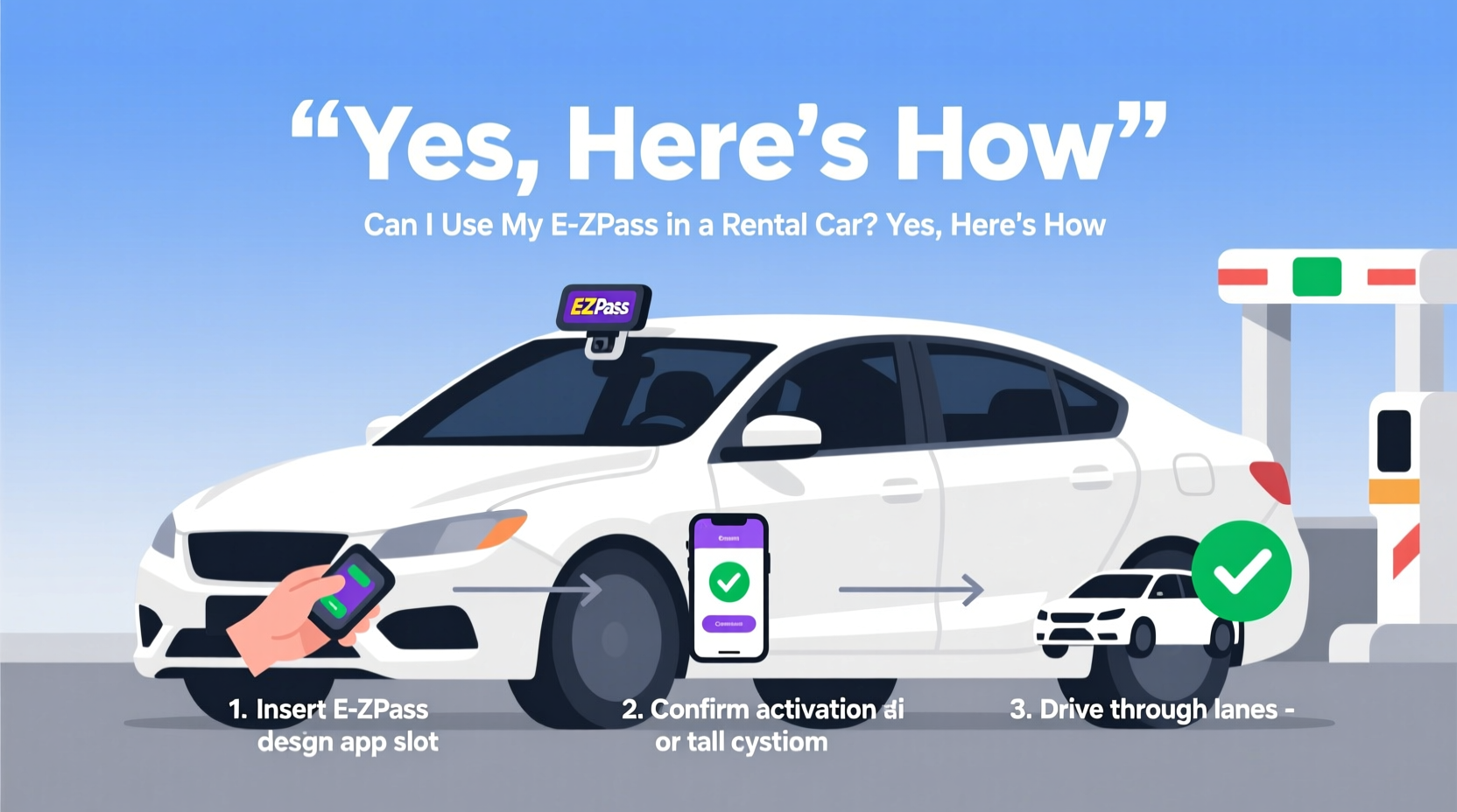 can i use my e zpass in rental car