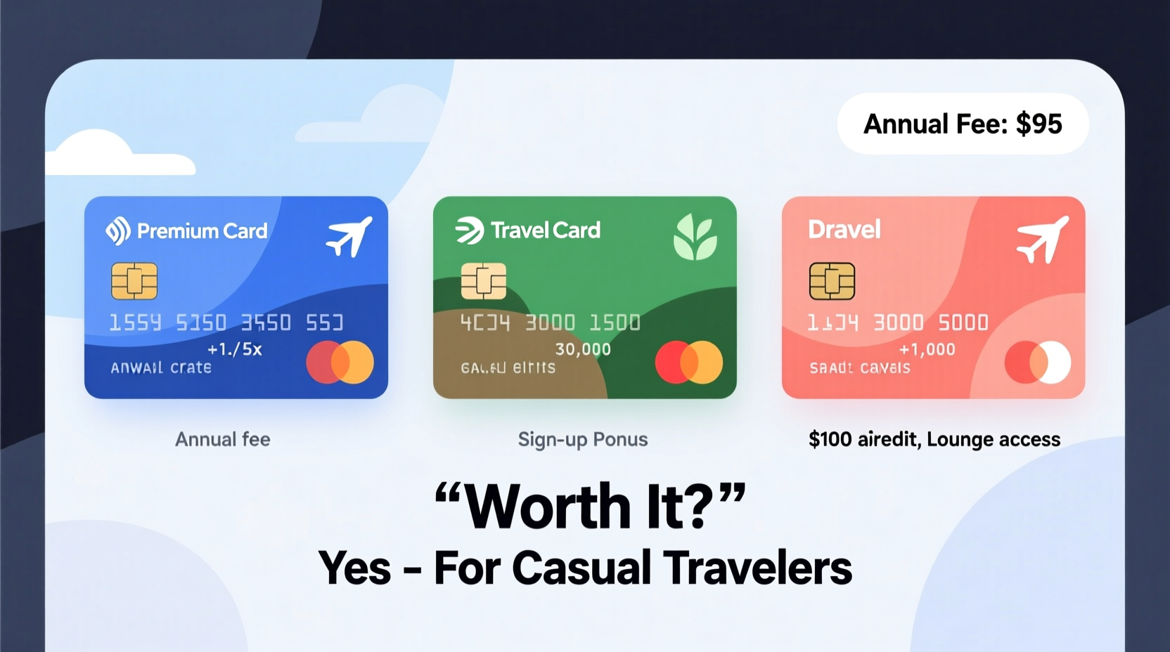travel credit cards annual fee worth it for casual travelers