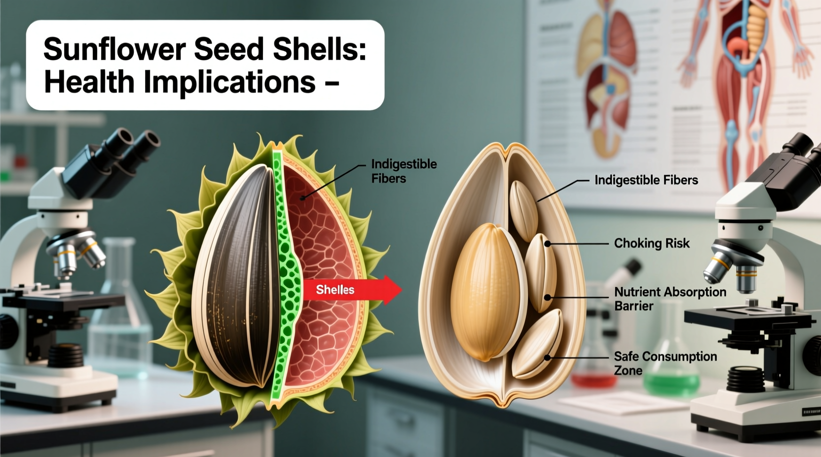 is it bad to eat sunflower seed shells
