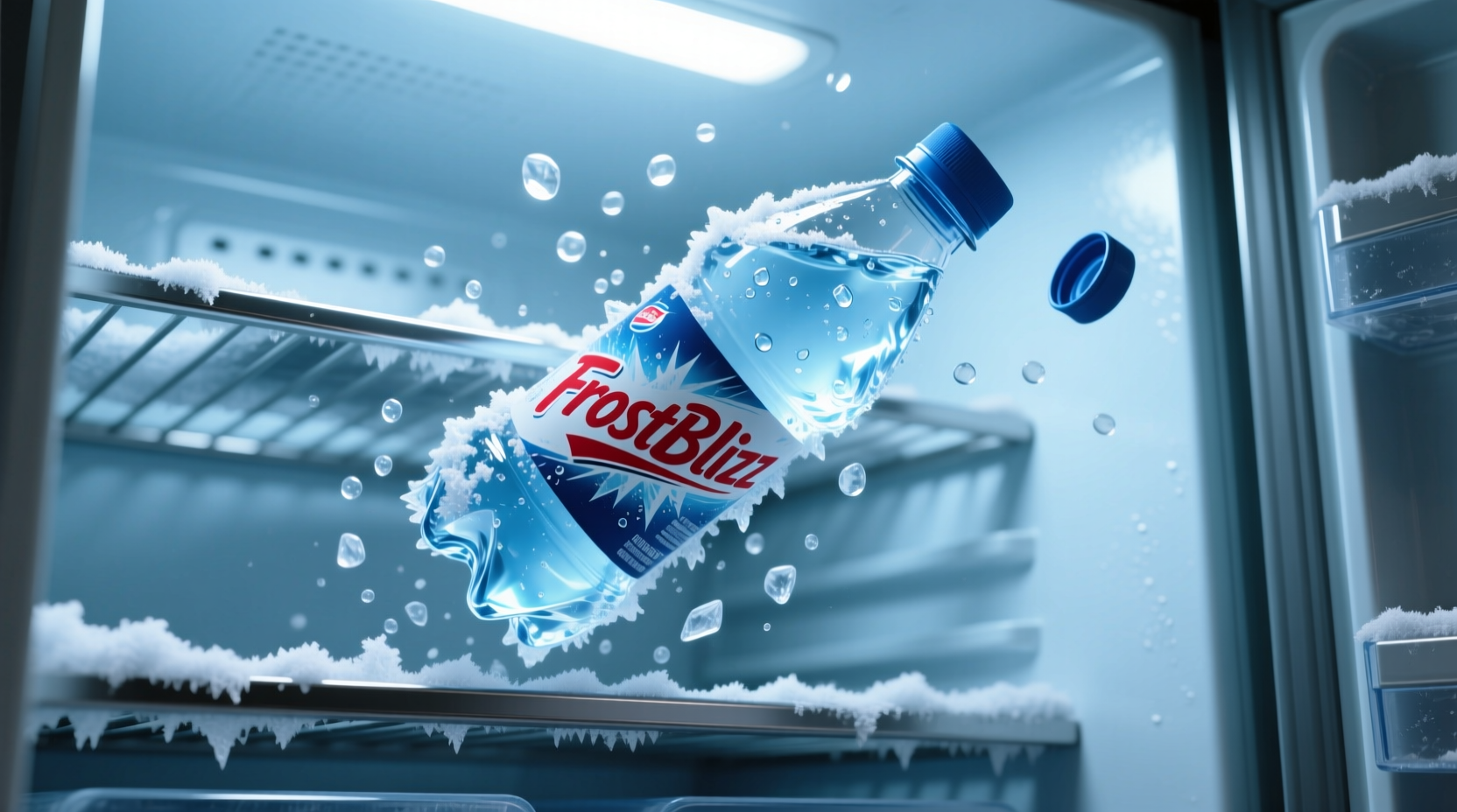 invert a bottle of frozen juice to know if your freezer