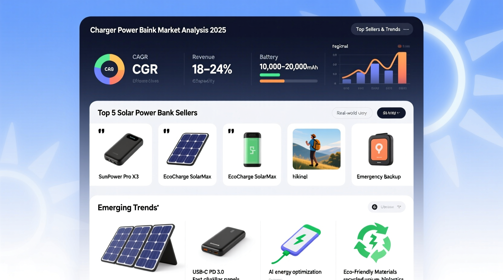 solar charger power bank top sellers