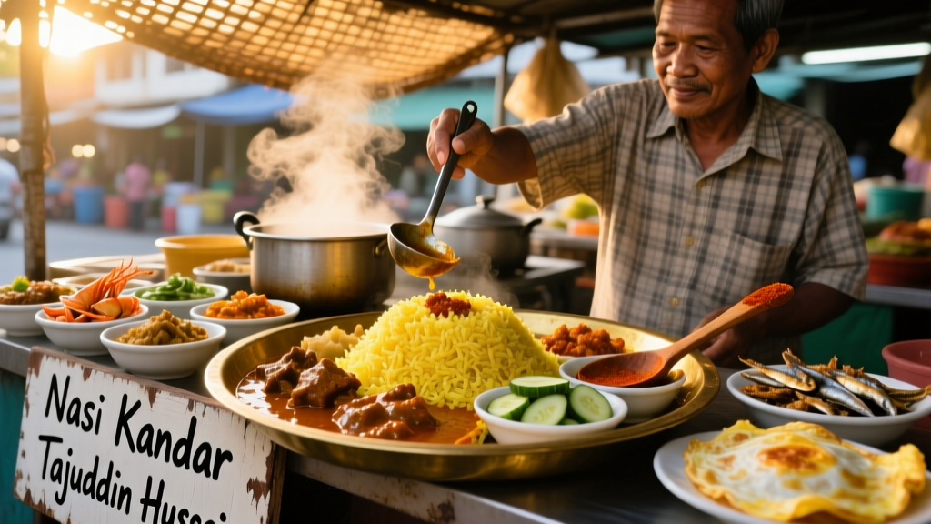 Nasi Kandar Tajuddin Hussain Penang: A Legacy of Flavor, Fat, and Ferocity on Lebuh Chulia