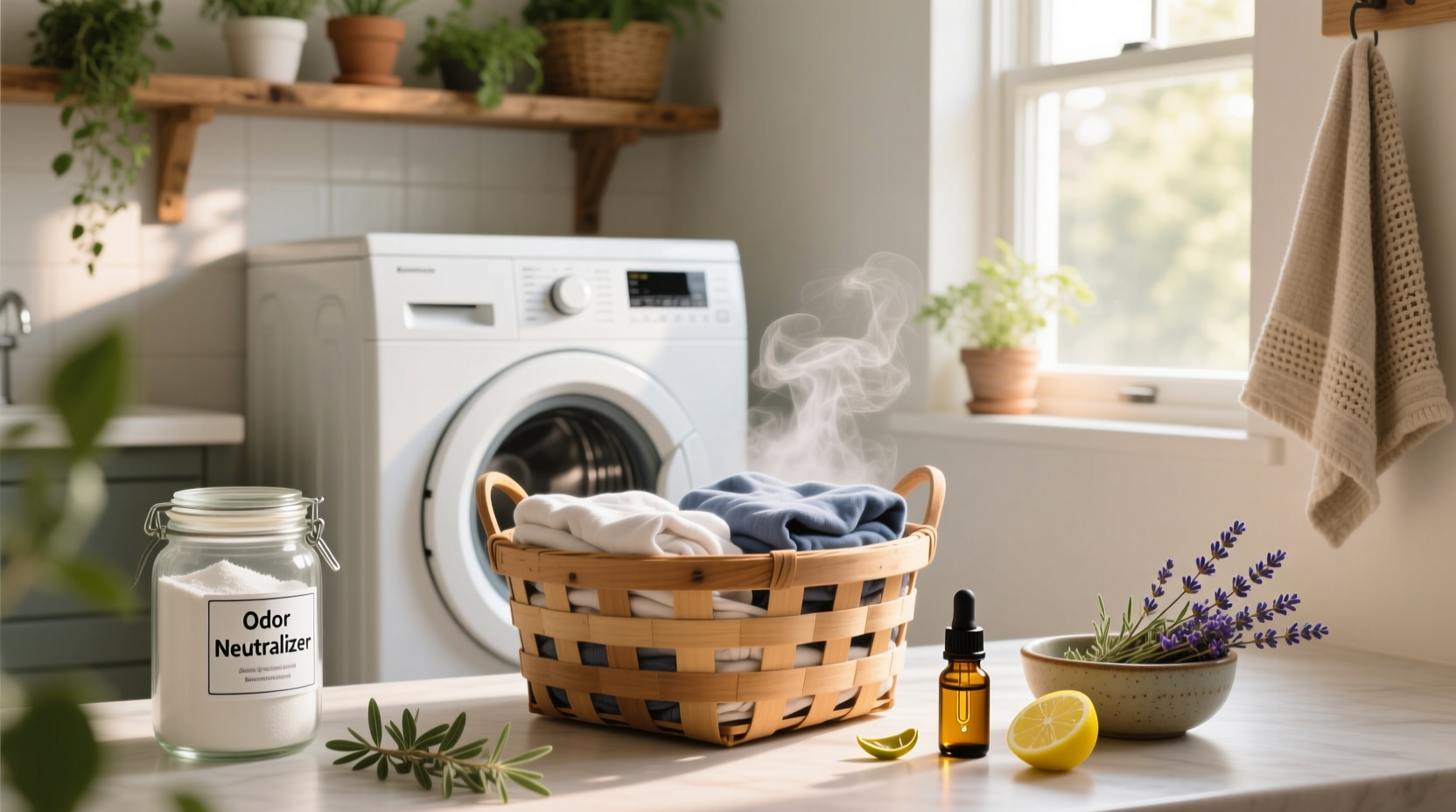 natural laundry additives for musty basement smells