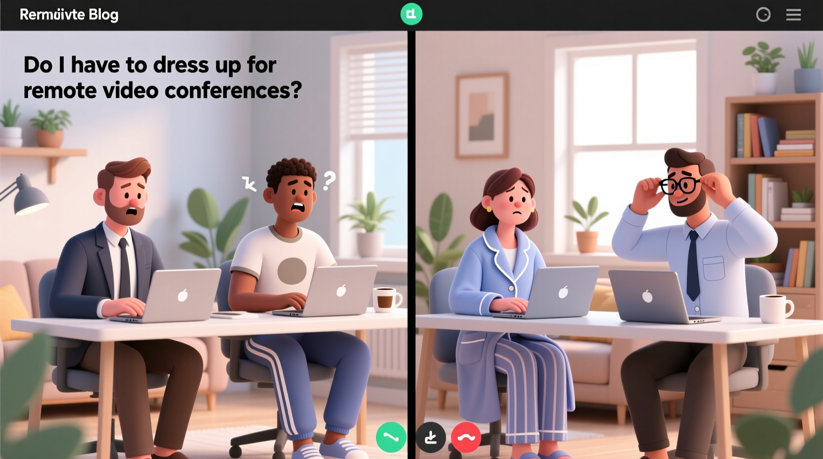 No, You Don’t Have to Dress Up for Remote Video Conferences