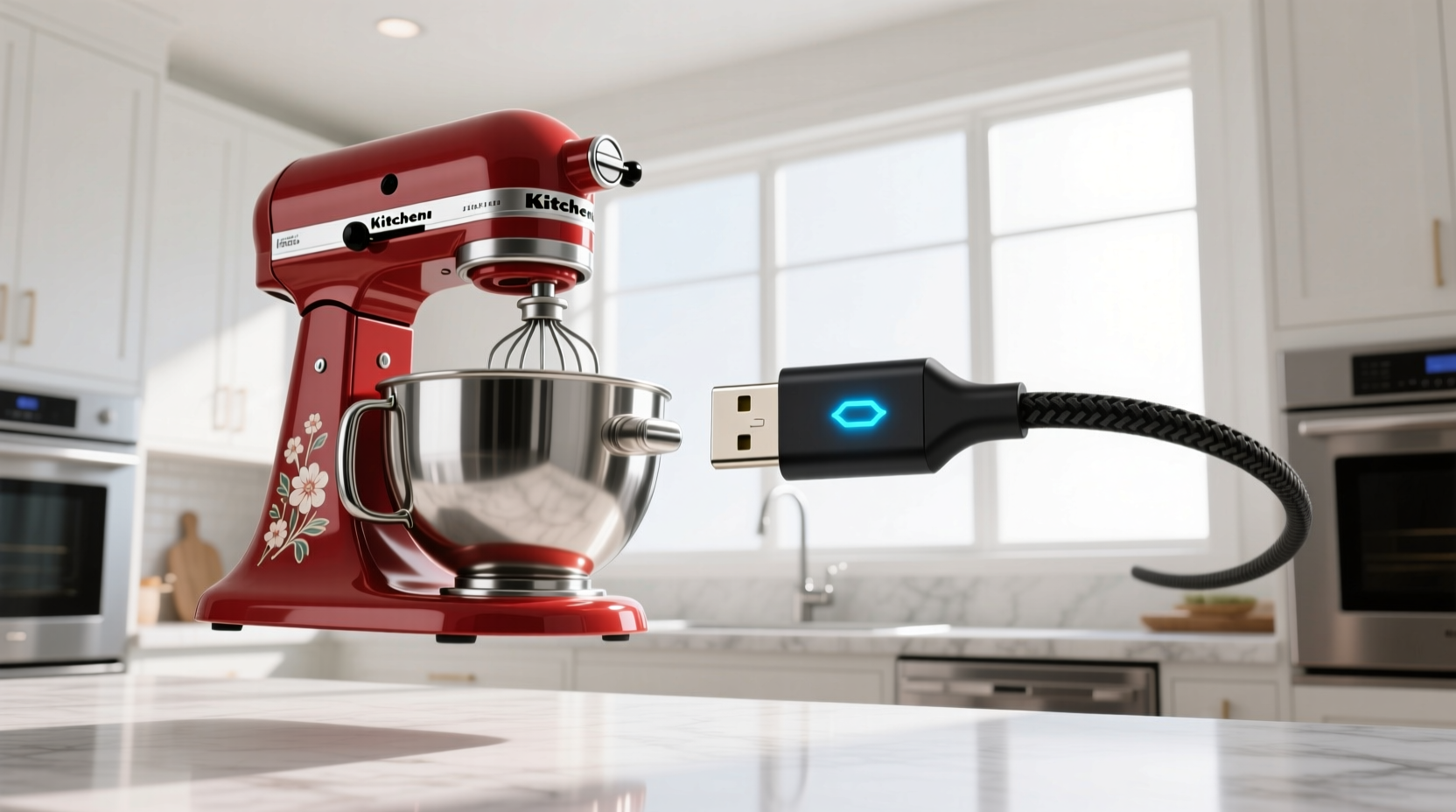 a charging cable with split personalities kitchenaid