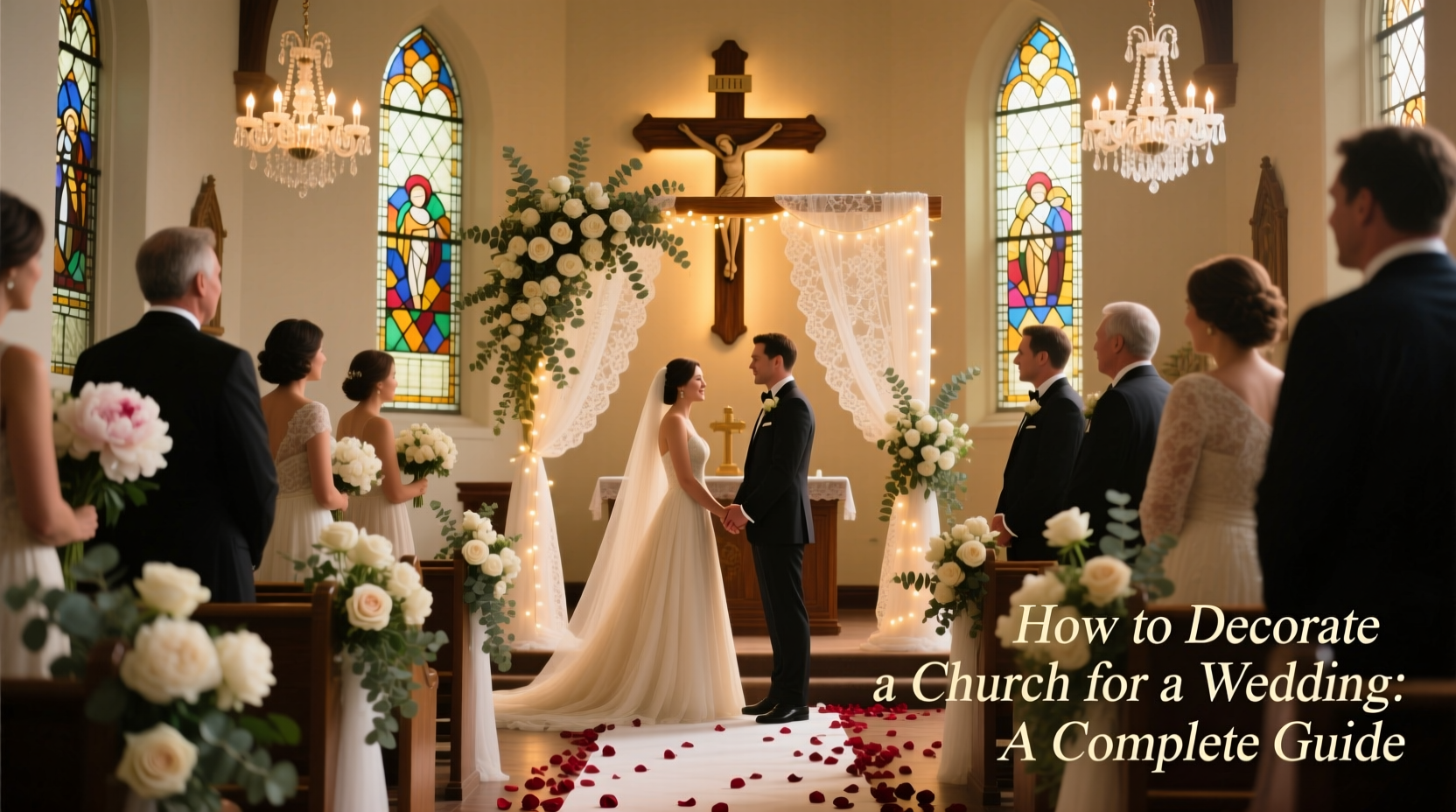 how to decorate a church for a wedding