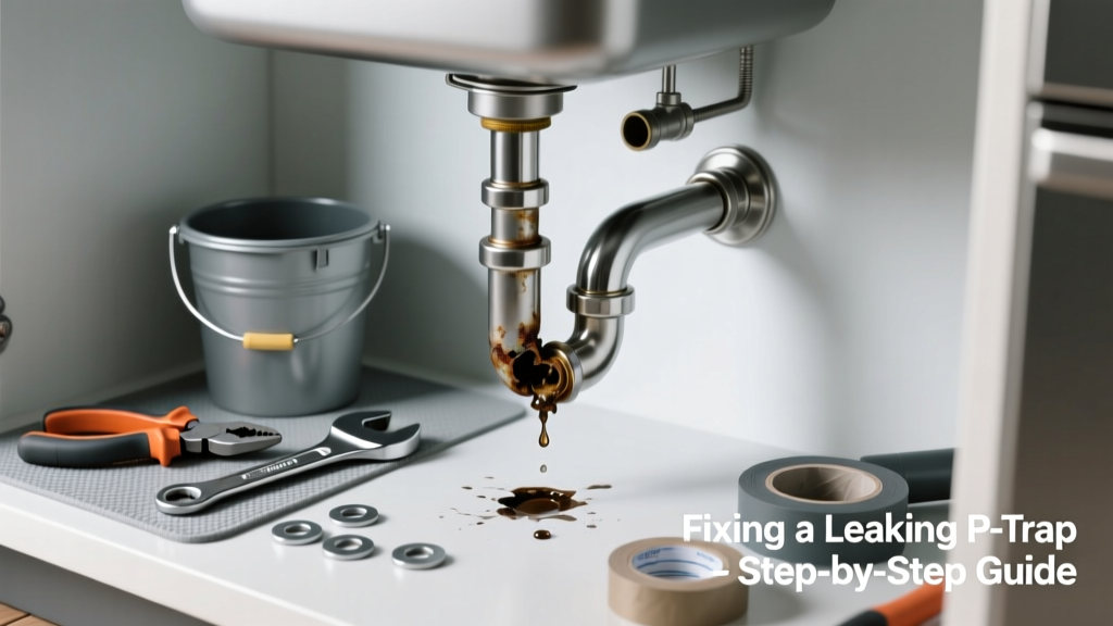 Fixing a Leaking P-Trap in the Kitchen Sink