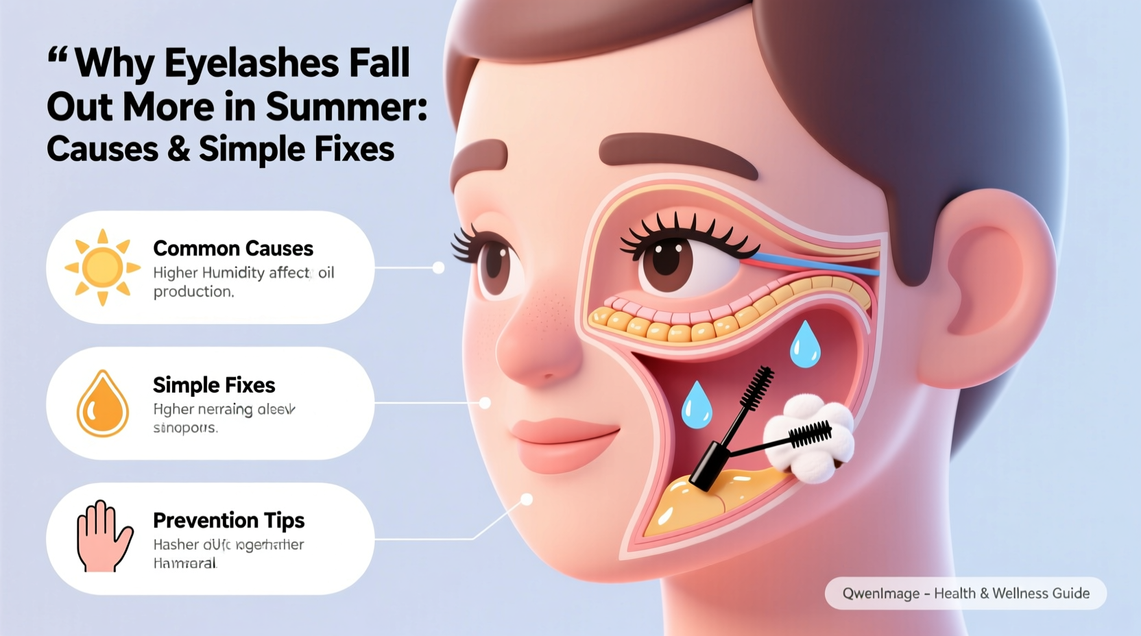 why do my eyelashes fall out more in summer causes and simple fixes