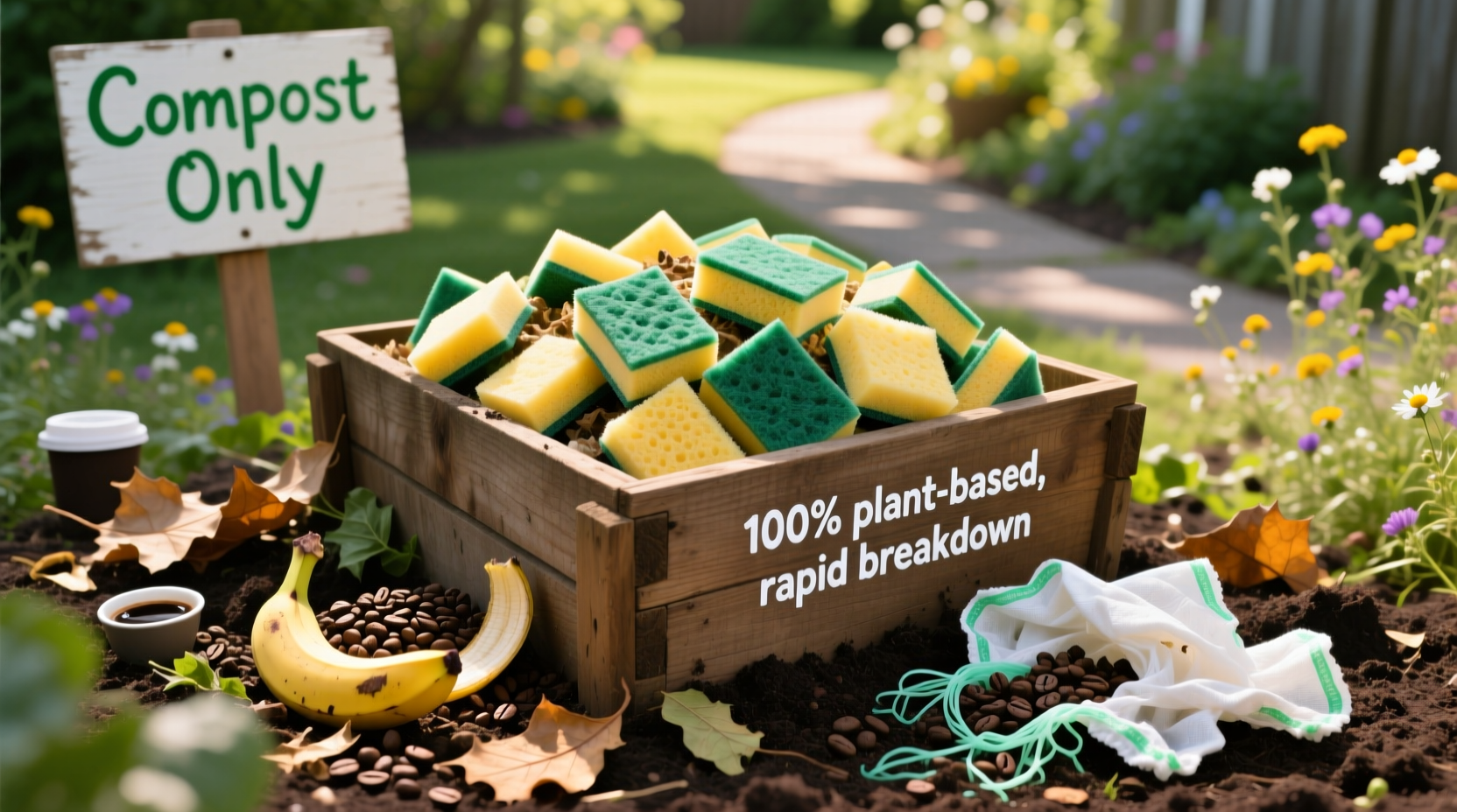 compostable sponges vs cellulose cloths