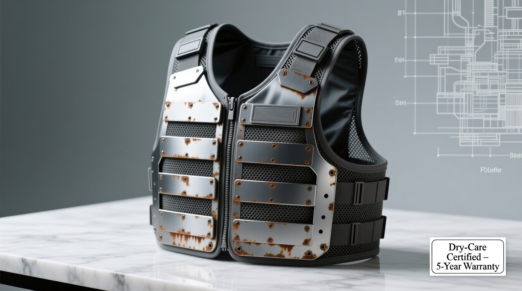 how to clean a weighted vest with steel plates