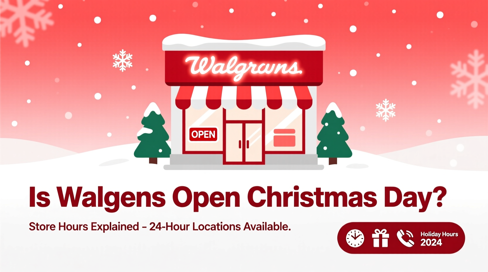 is walgreens open christmas day