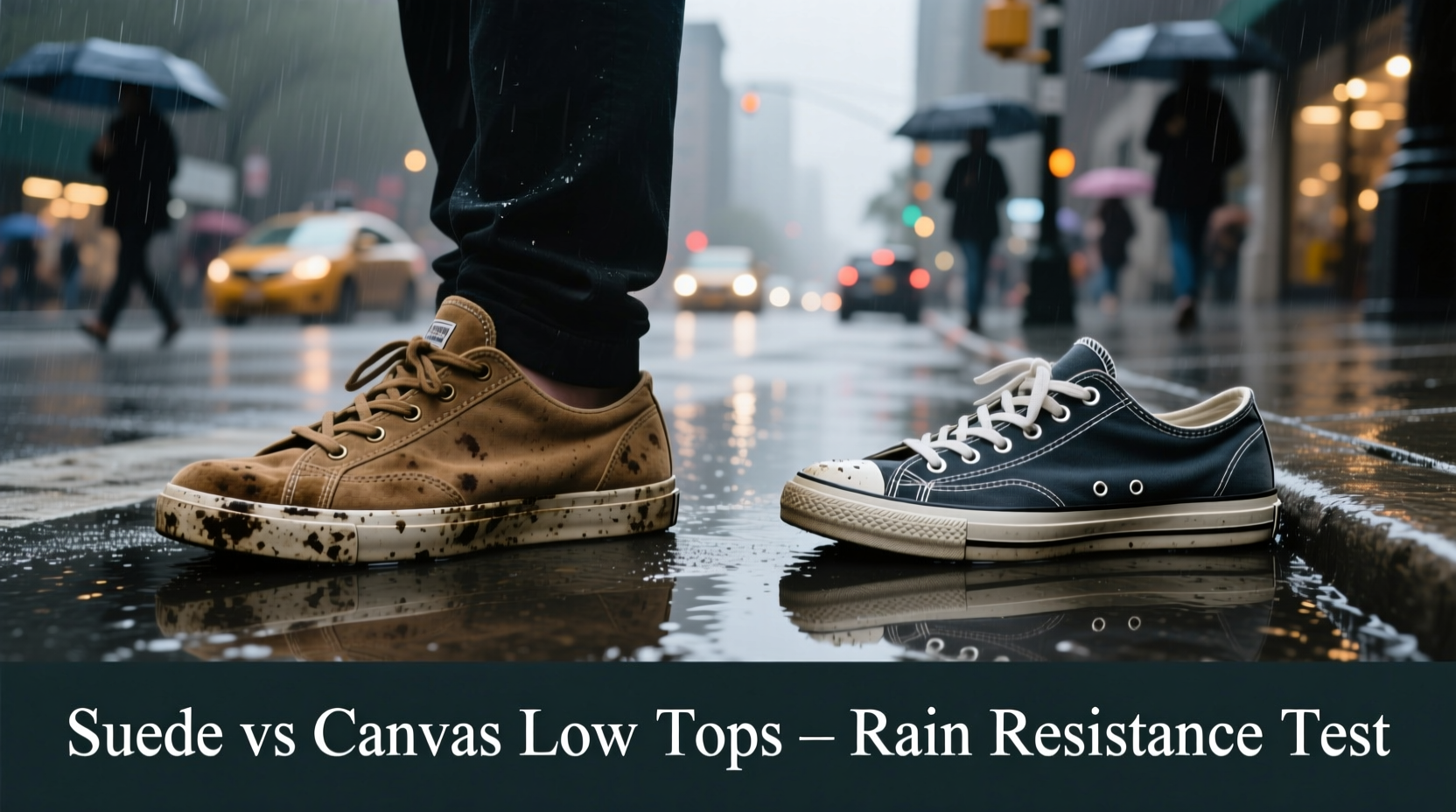 suede sneakers vs canvas low tops which holds up better in rain