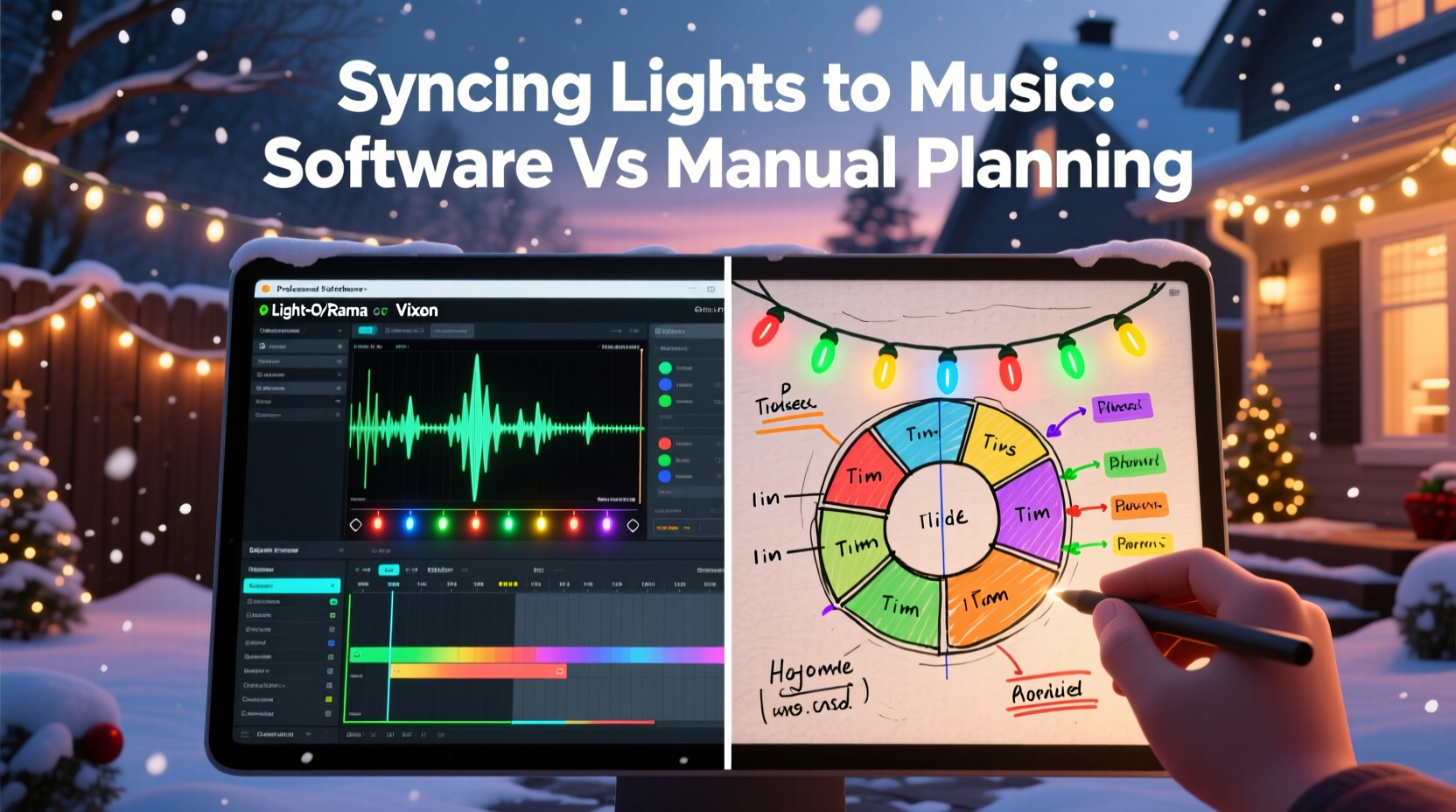 christmas light mapping software vs manual planning which helps creators sync lights to music without coding