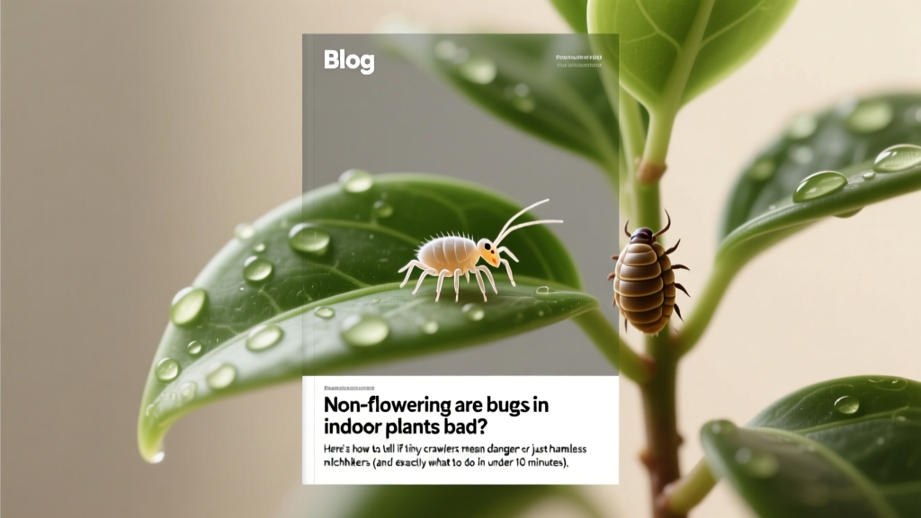 Are Bugs on Non-Flowering Indoor Plants Bad?