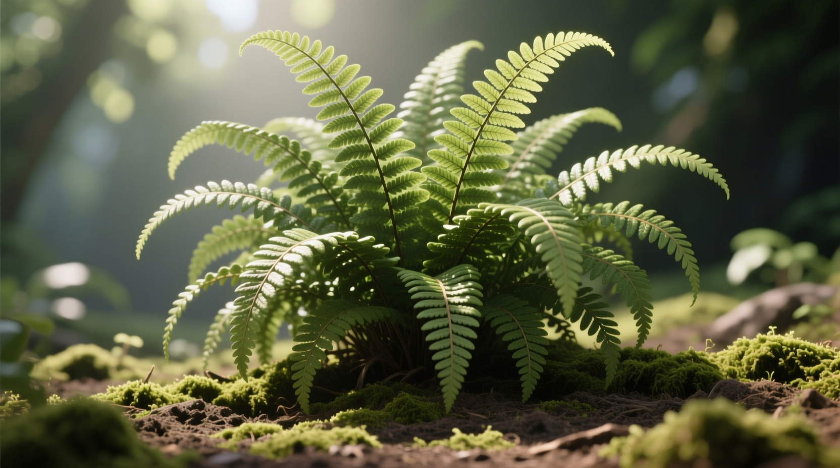 boston fern in ground