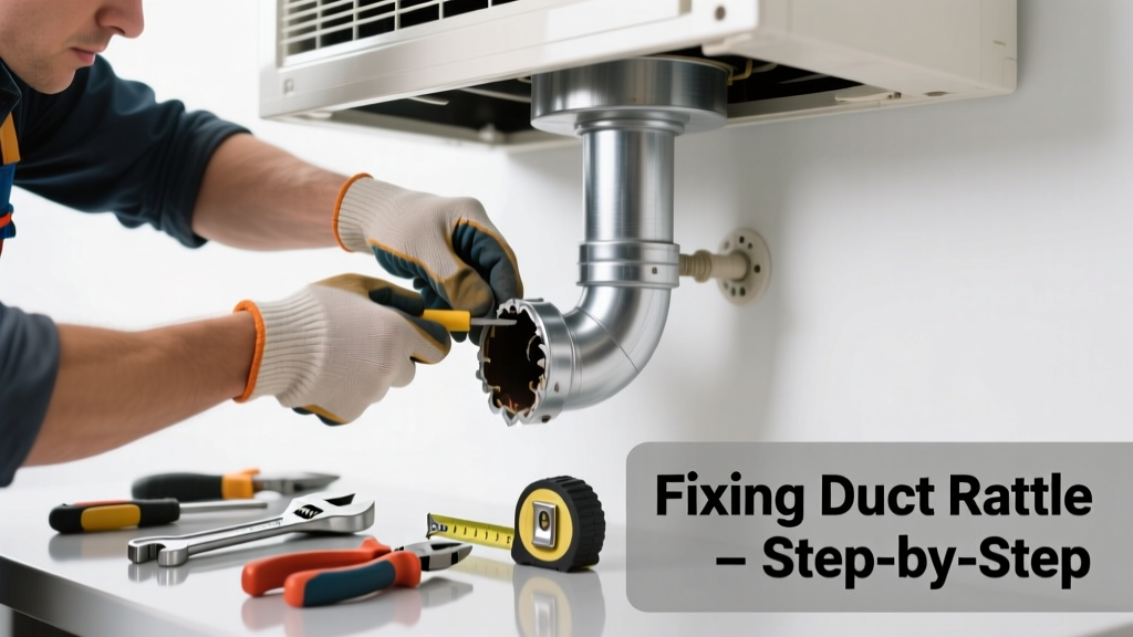 Fixing a Disconnected Duct Causing Rattling or Whistling