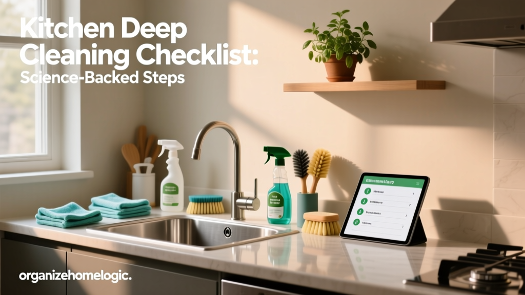 Kitchen Deep Cleaning Checklist: Science-Backed Steps