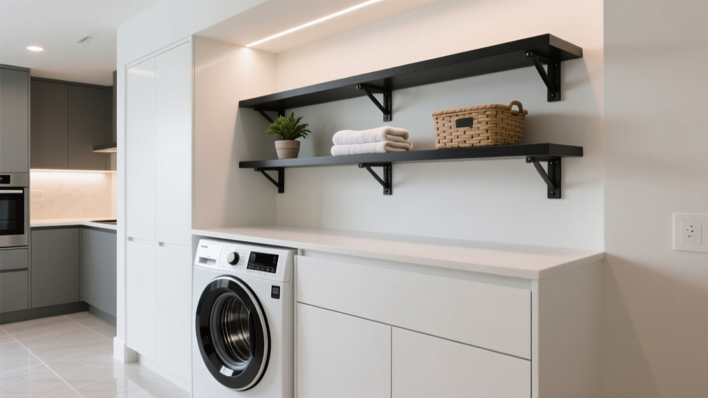 How to Install Shelves Above a Washing Machine Safely