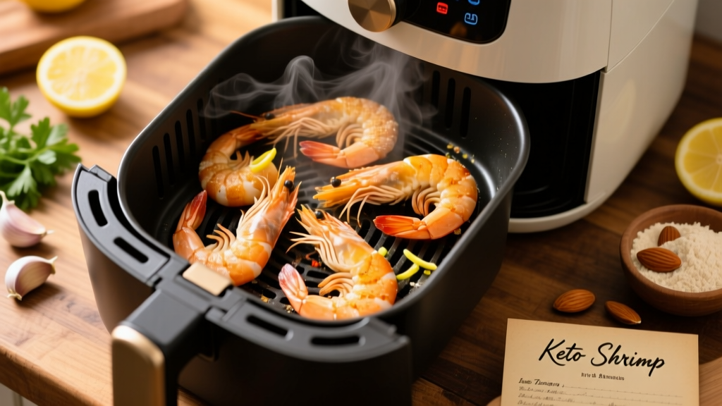 Keto Shrimp in Air Fryer: Crispy, Low-Carb & Ready in 8 Min