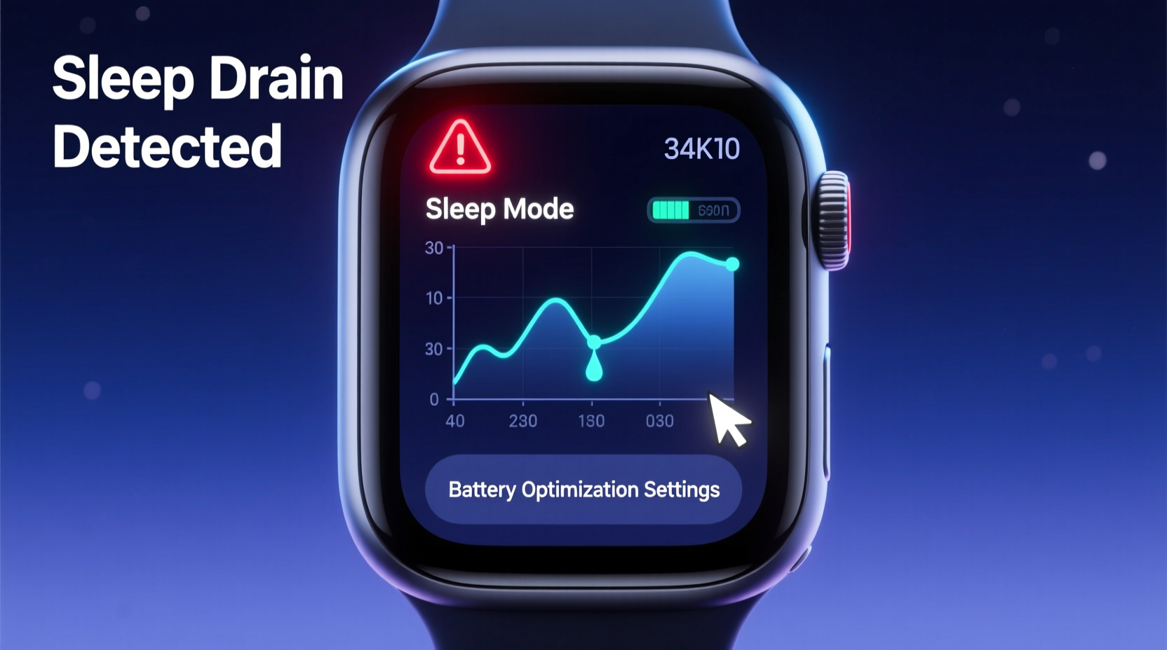 why does my smartwatch lose battery when i sleep and how to stop it