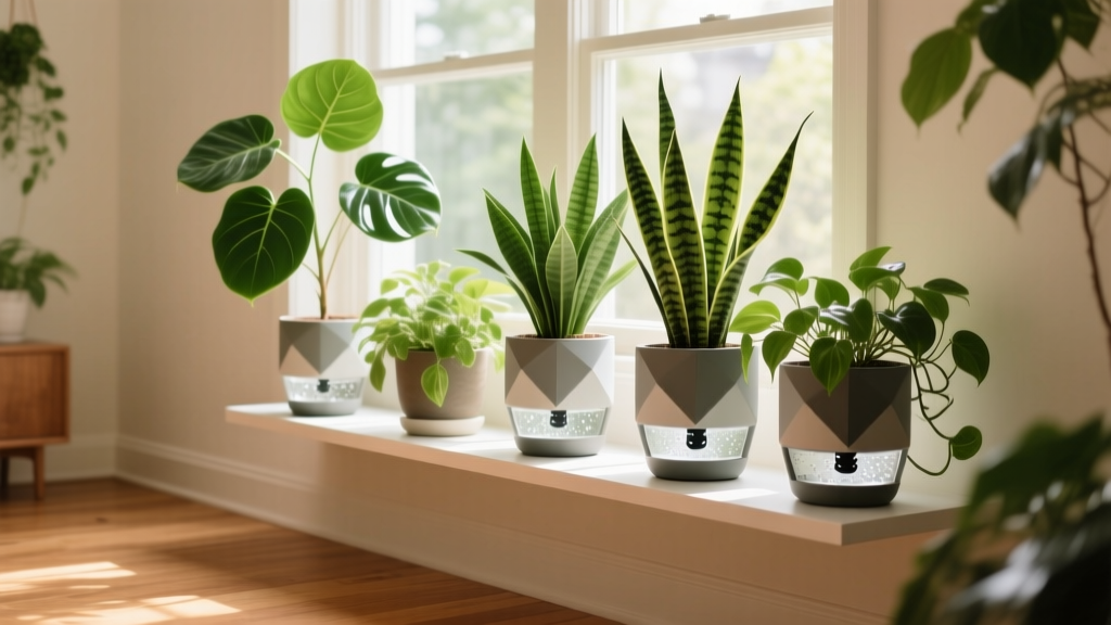Self-Watering Pots for Bright-Light Indoor Plants