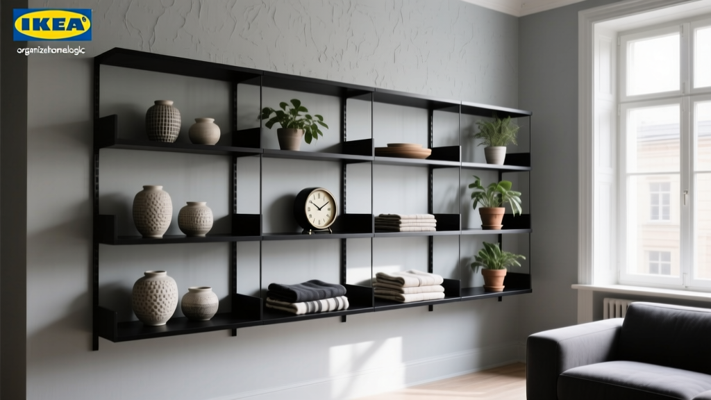 Black IKEA Shelves for Living Rooms: Safe, Stylish & Smart