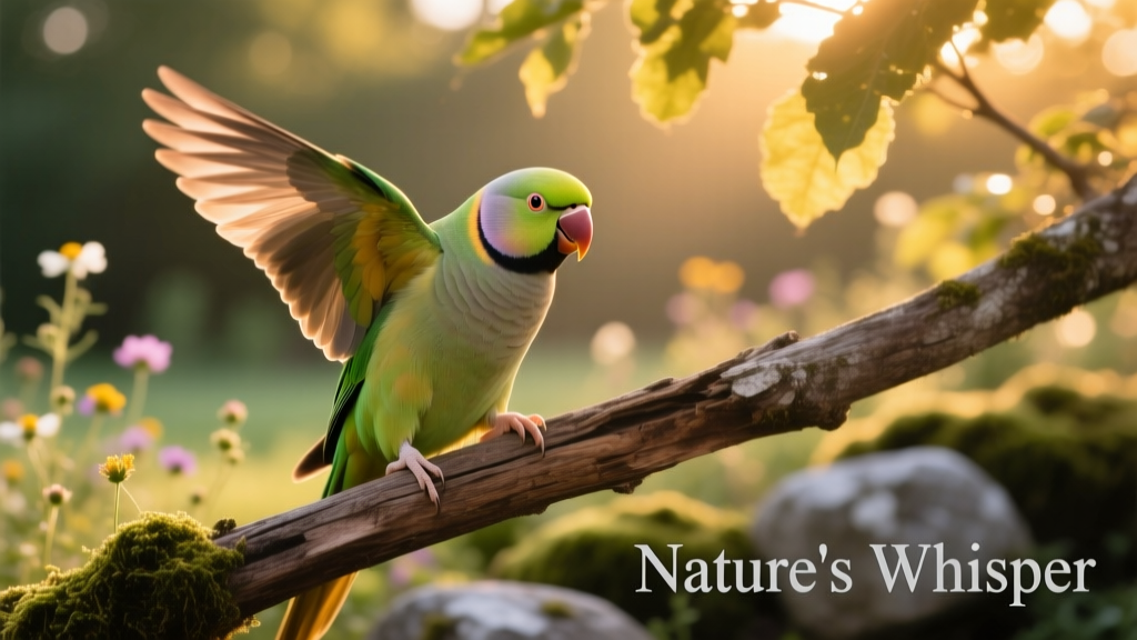 The Affectionate Canary-Winged Parakeet