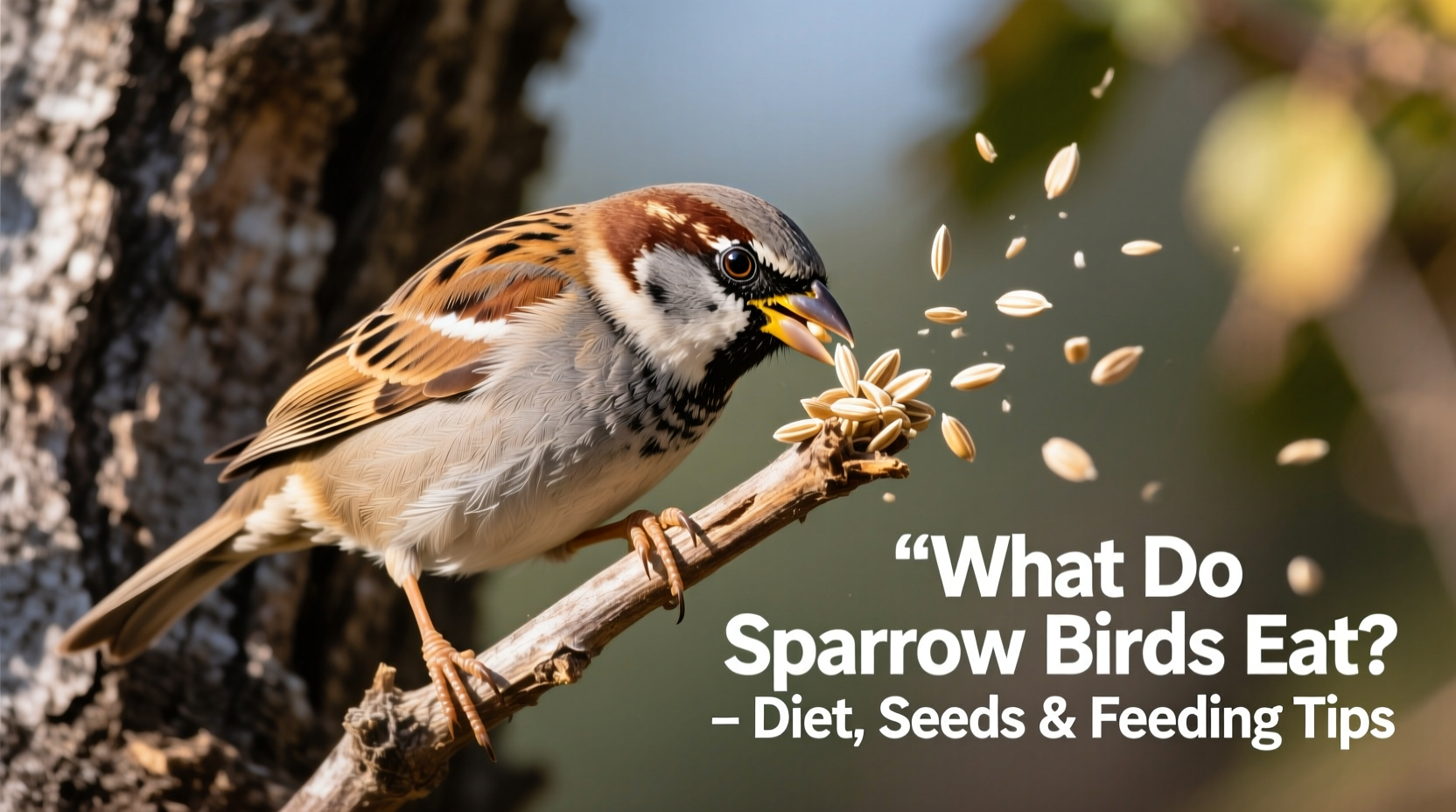 what do sparrow birds eat