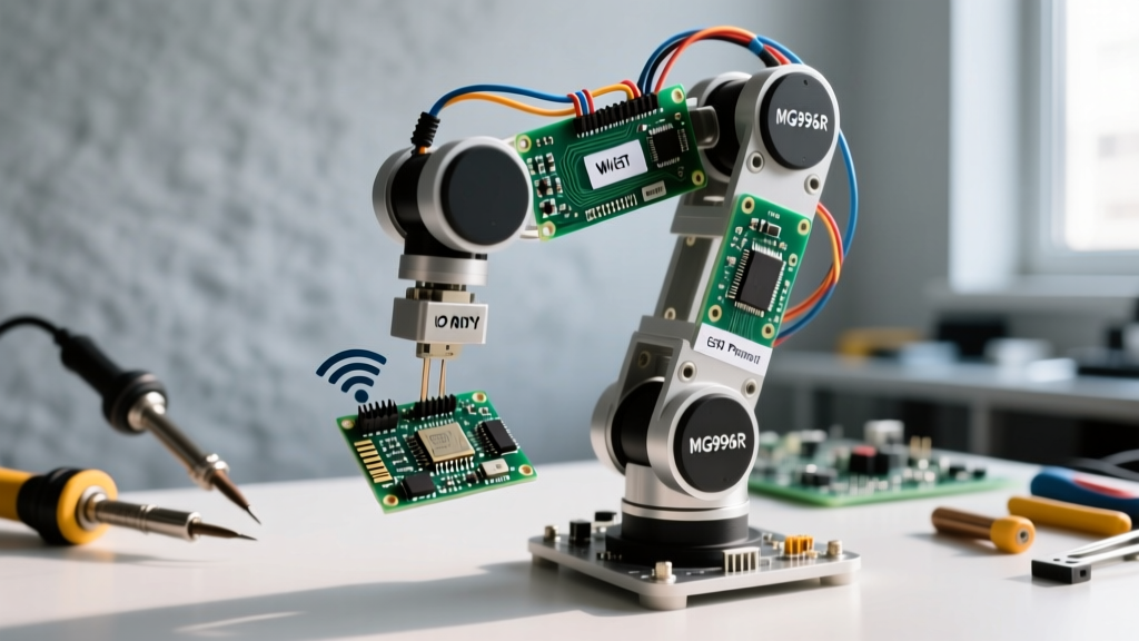 Build an IoT DIY Robot Arm with ESP32 and MQTT Control