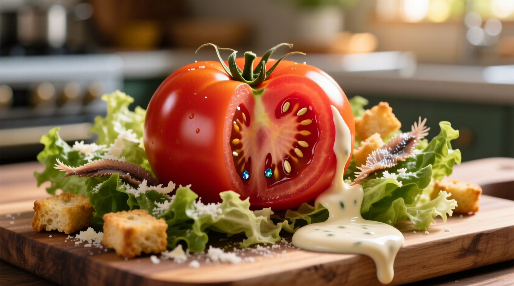 make any vegetable more enticing with the caesar salad