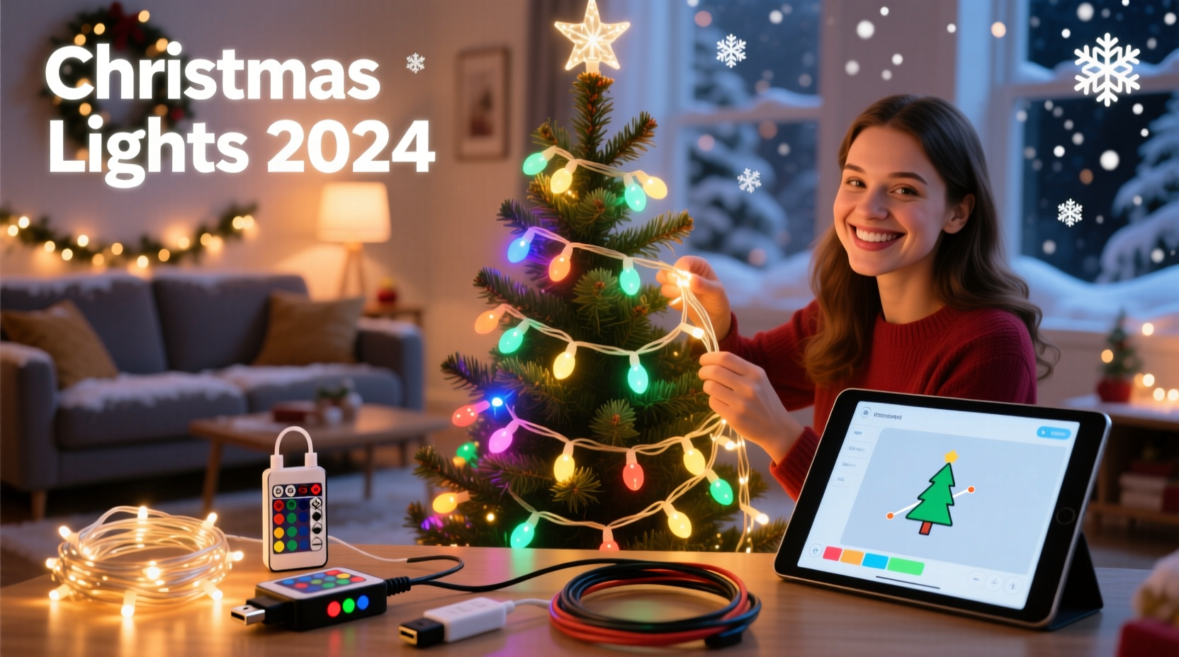 how to make your own diy animated christmas light display with affordable kits